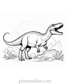 dinosaur coloring page science