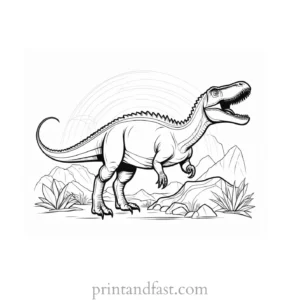 dinosaur coloring page science