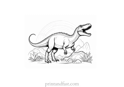 dinosaur coloring page science