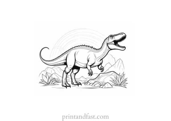 dinosaur coloring page science