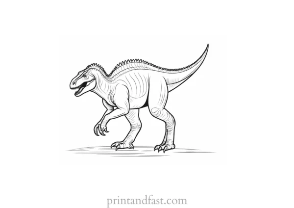 dinosaur coloring page simple