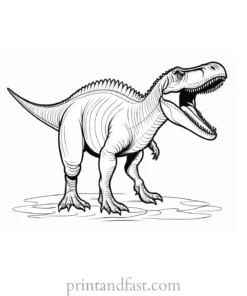 dinosaur coloring page spinosaurus