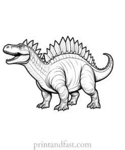 dinosaur coloring page stegosaurus