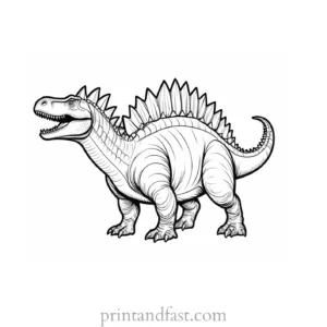 dinosaur coloring page stegosaurus