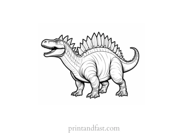 dinosaur coloring page stegosaurus