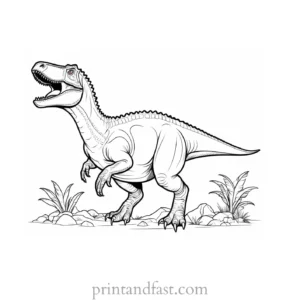 dinosaur coloring page t rex