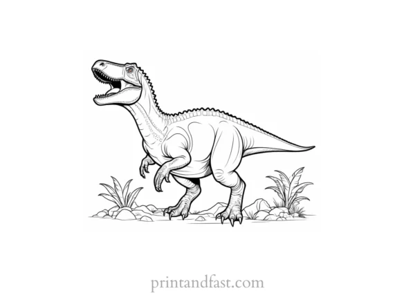 dinosaur coloring page t