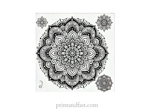 mandala coloring page classic