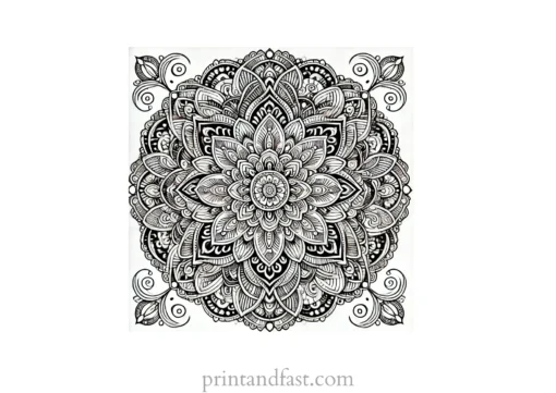 mandala coloring page