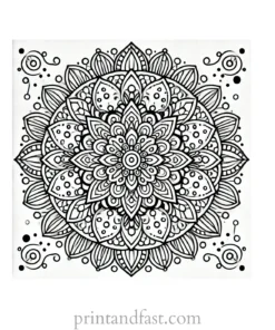 mandala coloring page minimal12