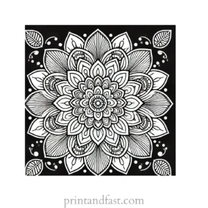 mandala coloring page minimal14