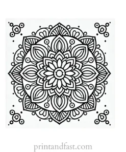 mandala coloring page minimal15