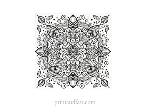 mandala coloring page minimal16