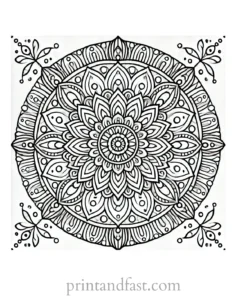 mandala coloring page minimal17