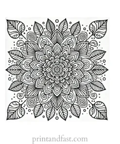 mandala coloring page minimal19