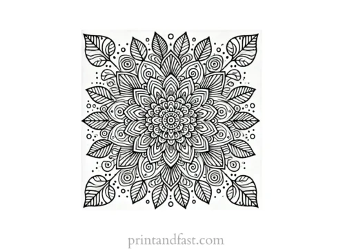 mandala coloring page minimal19