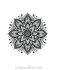 mandala coloring page minimal20