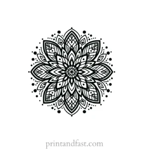 mandala coloring page minimal20