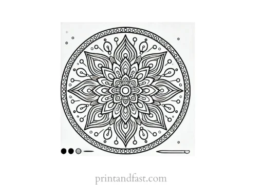 mandala coloring page minimal22