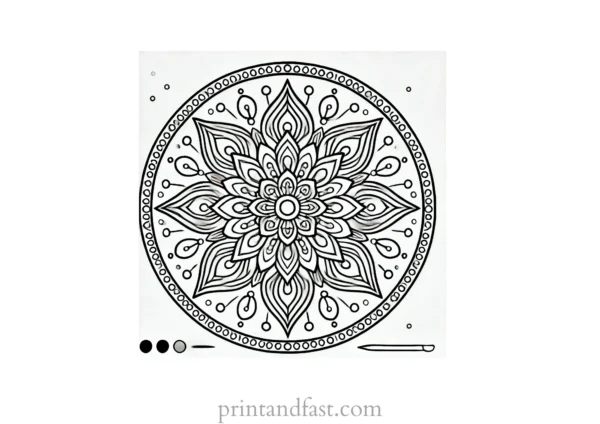 mandala coloring page minimal22