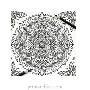 mandala coloring page minimal26