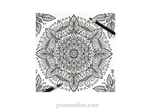 mandala coloring page minimal26