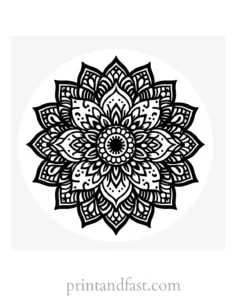 mandala coloring page minimal27