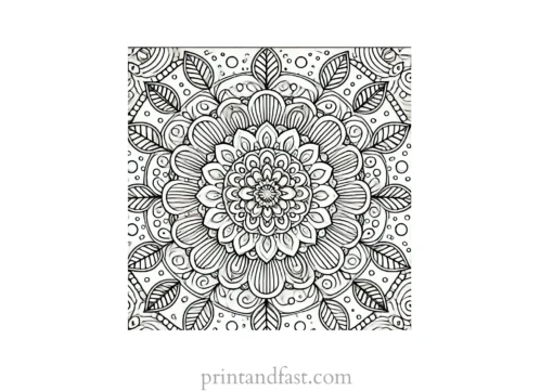 mandala coloring page minimal28