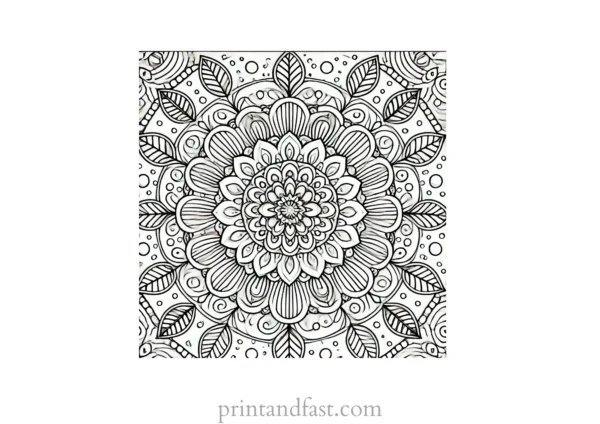 mandala coloring page minimal28