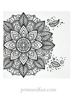 mandala coloring page minimal29