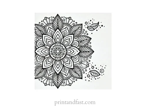 mandala coloring page minimal29