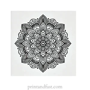 mandala coloring page minimal31 1