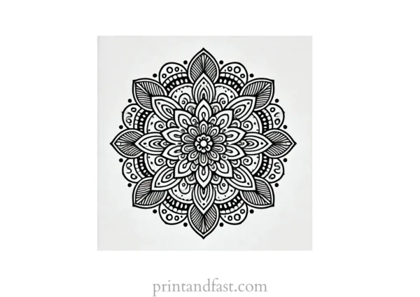 mandala coloring page minimal31 1