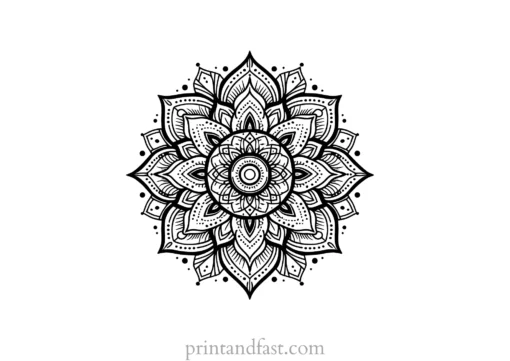 mandala coloring page minimal33