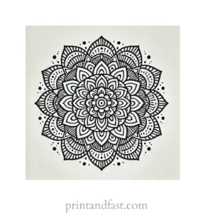 mandala coloring page minimal38