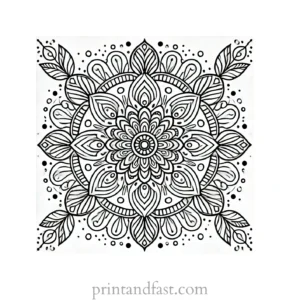 mandala coloring page minimal39 1