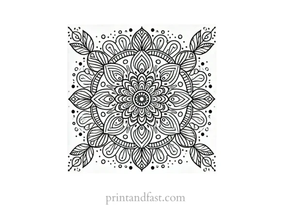 mandala coloring page minimal39 1