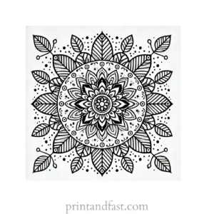 mandala coloring page minimal39