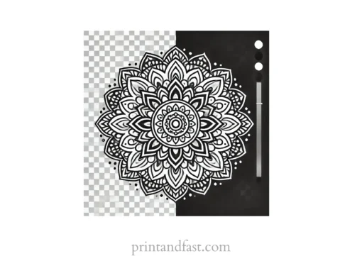 mandala coloring page minimal40