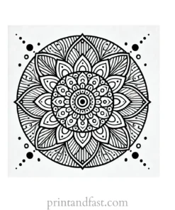 mandala coloring page minimal43