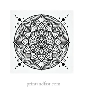 mandala coloring page minimal43