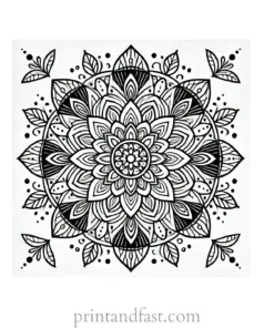 mandala coloring page minimal47