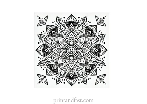 mandala coloring page minimal47