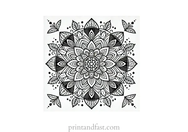 mandala coloring page minimal47