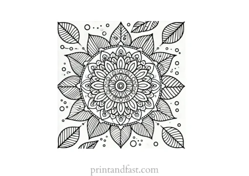 mandala coloring page minimal49