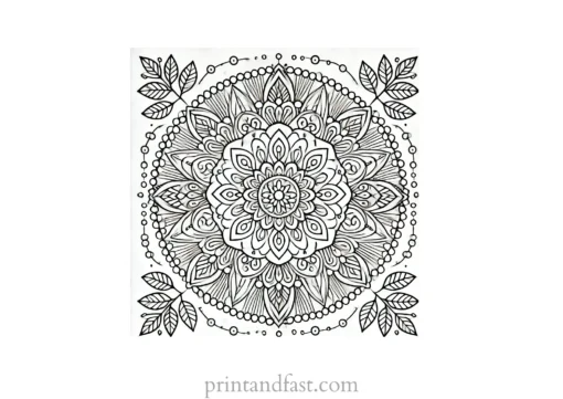 mandala coloring page minimal5