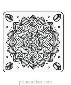 mandala coloring page minimal54