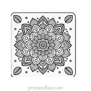 mandala coloring page minimal54