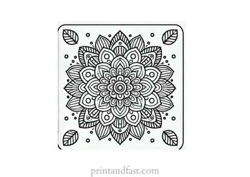 mandala coloring page minimal54