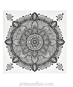 mandala coloring page minimal55